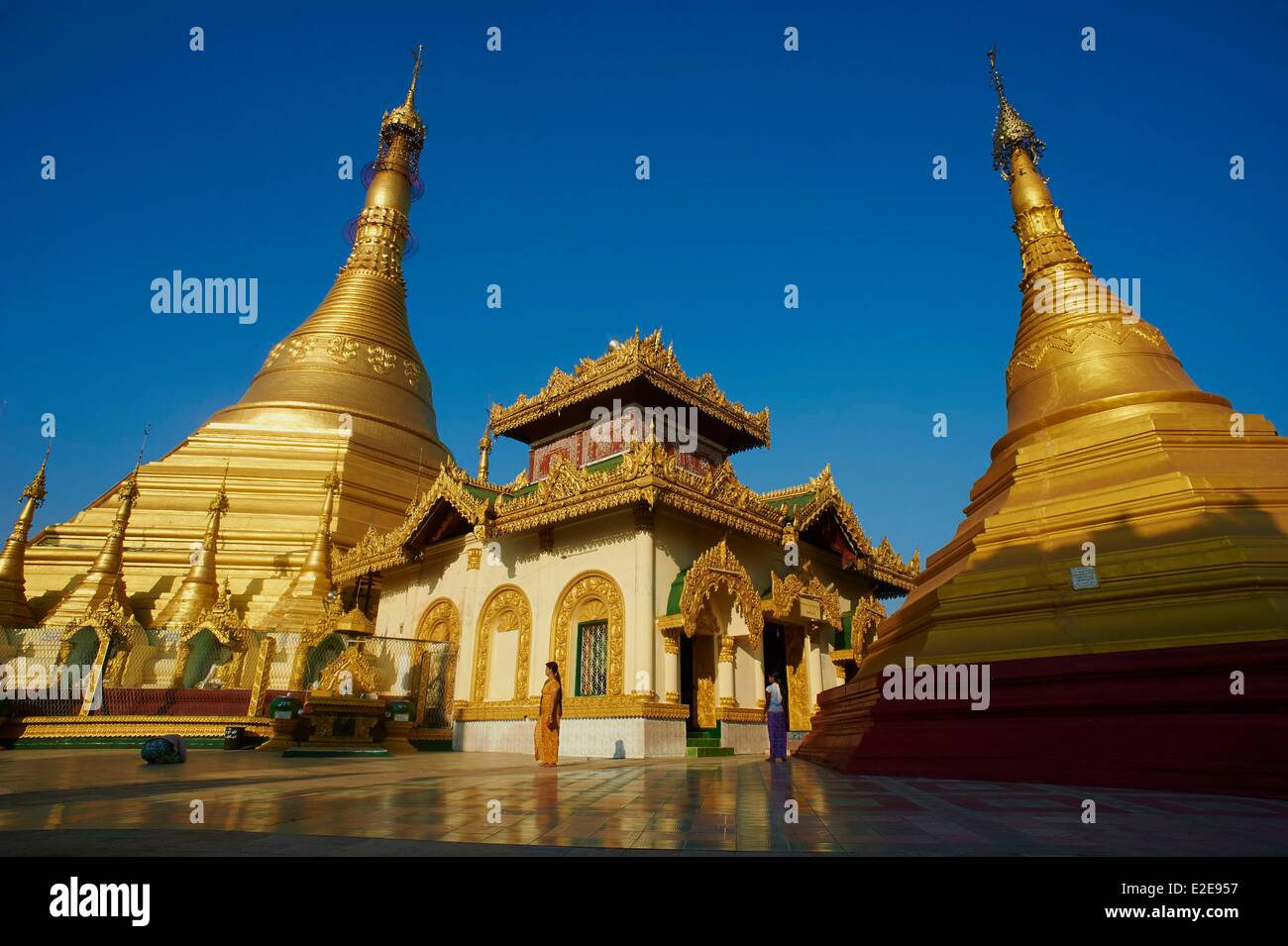 Myanmar (Birmanie), l'État Môn, Mawlamyine (Moulmein), Paya Kyaikthanian, temple, monastère Banque D'Images