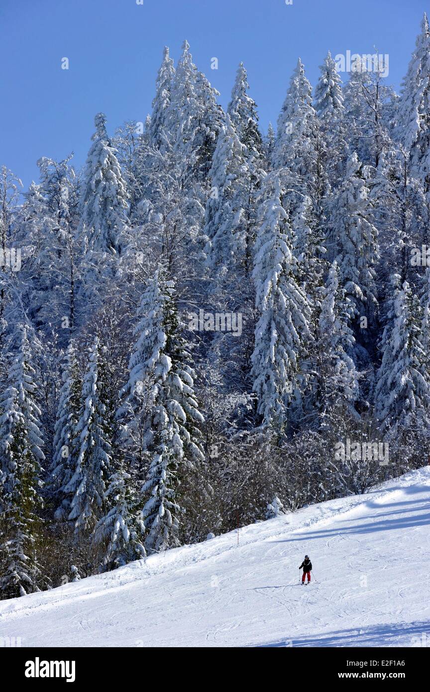 France, Doubs, Métabief, Mont d'Or station de sports d'hiver Banque D'Images