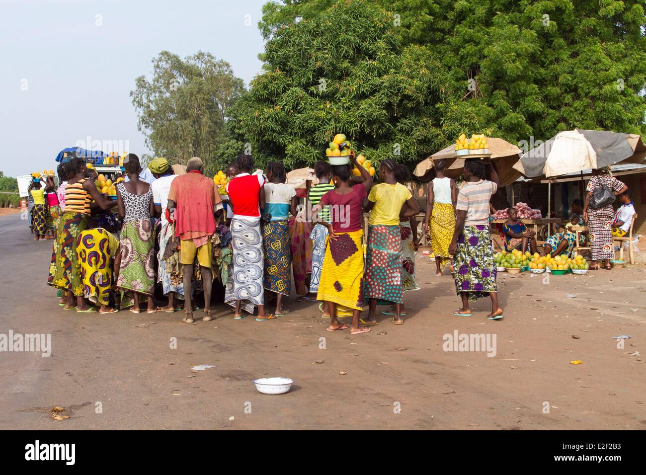 Le Burkina Faso, Boromo ville, saison de mangue Banque D'Images