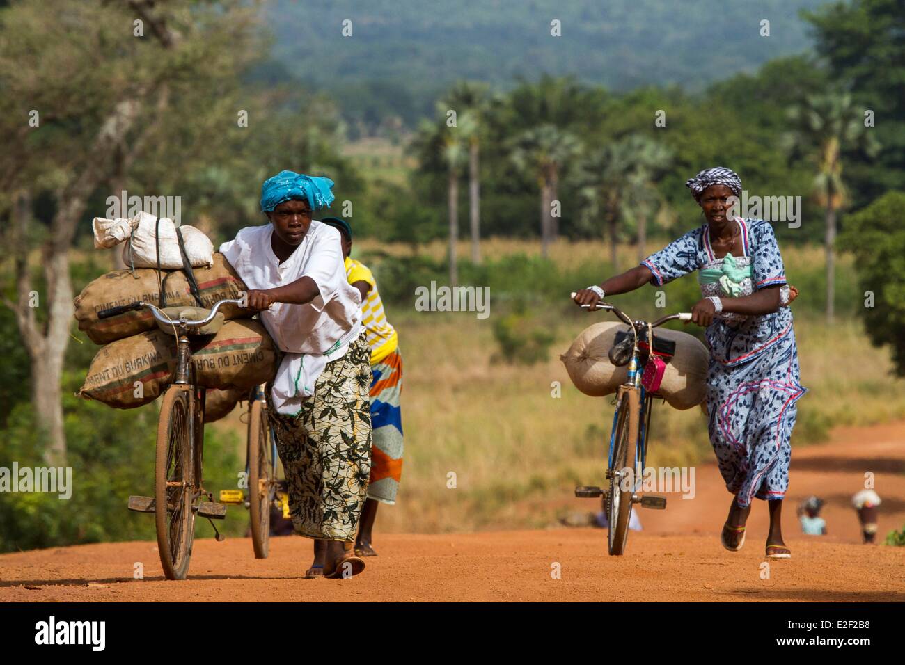 Le Burkina Faso, les femmes dans la région Sénoufo Banque D'Images