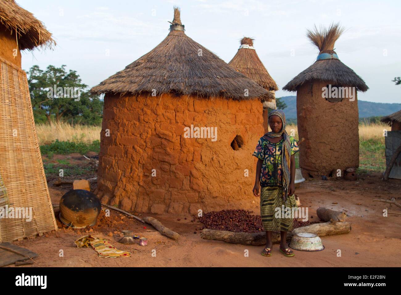 Le Burkina Faso, dans la région de village sénoufo Banque D'Images