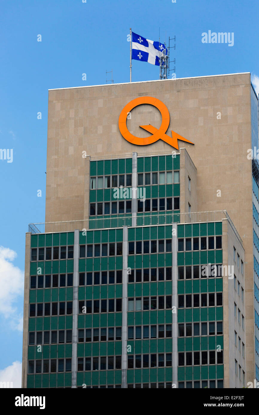 Canada, Québec, Montréal, le quartier général de la compagnie d'électricité provinciale Hydro Québec Banque D'Images