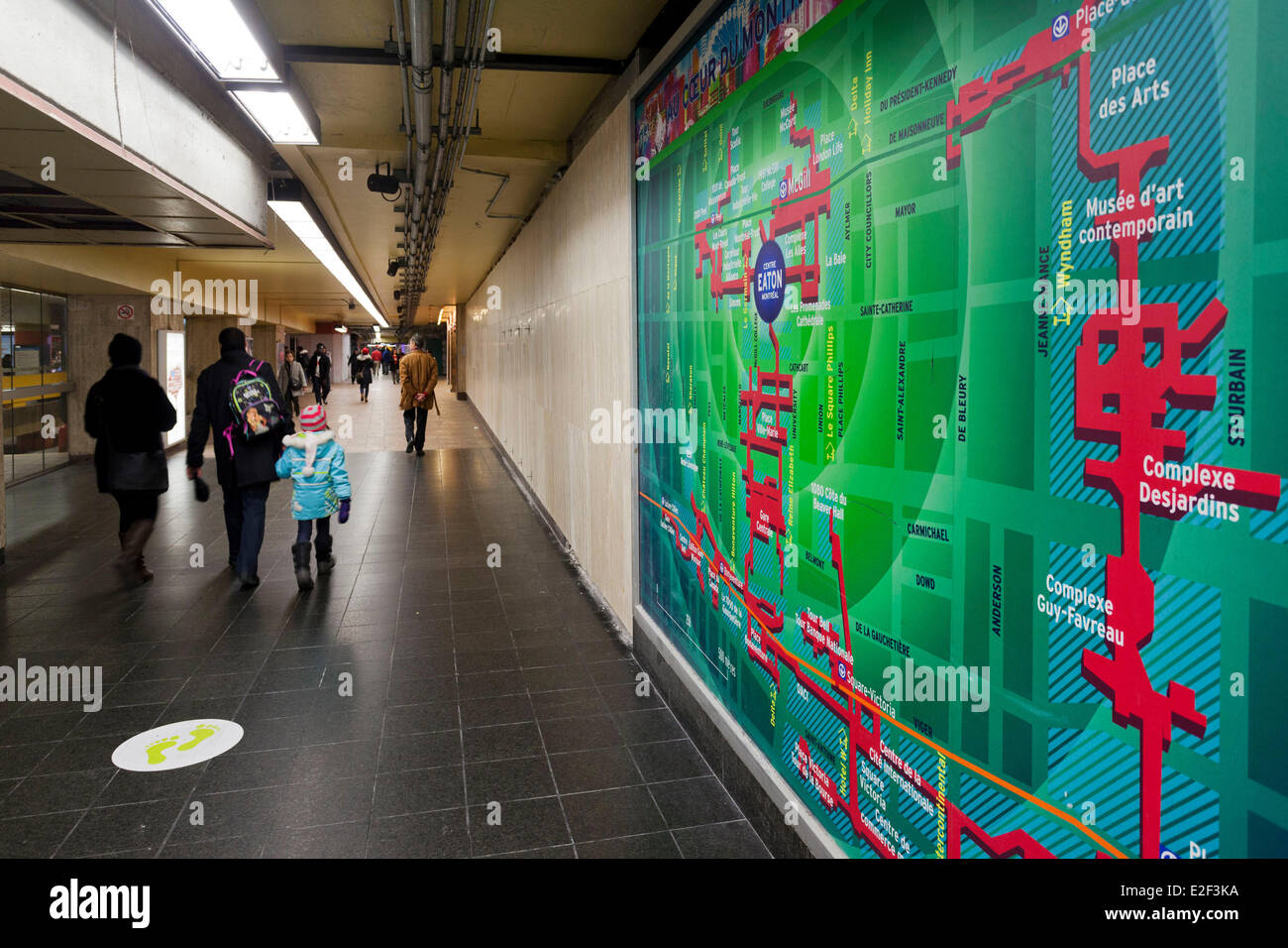 Canada, Québec, Montréal, la ville souterraine, la station de métro McGill Banque D'Images