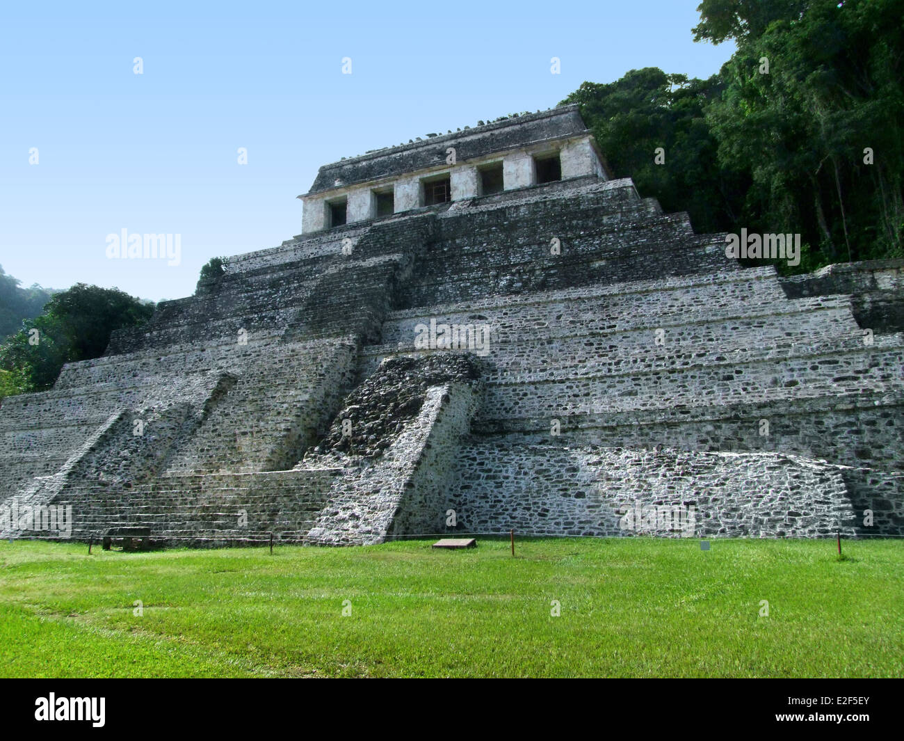Ruines du temple maya de Palenque au Mexique Banque D'Images