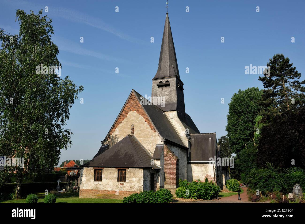 France, Nord, Lomme, église Sainte Marie-Madeleine Banque D'Images