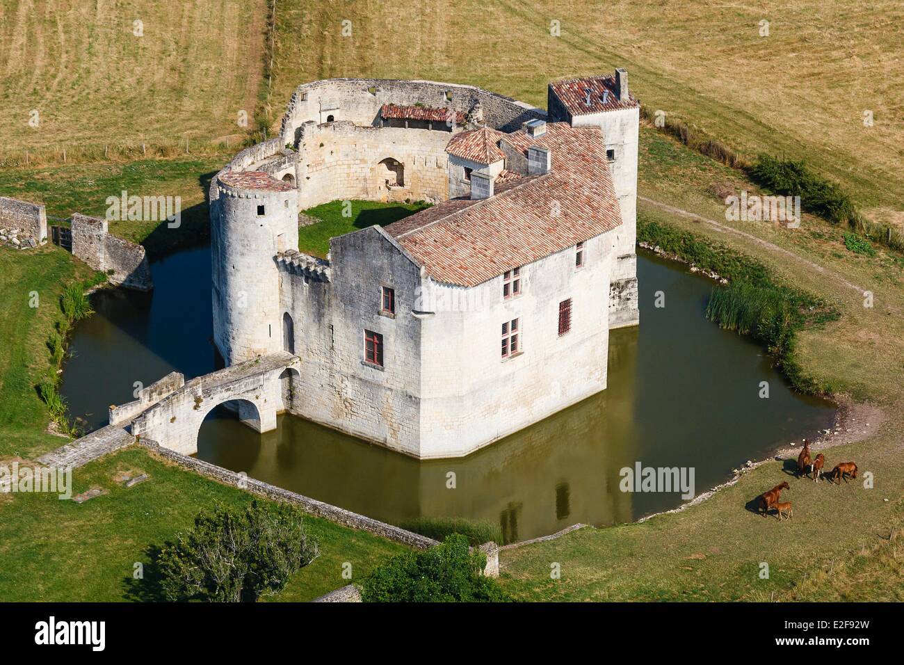France, Marseille, Saint Jean d'angle, château du 12ème siècle (vue  aérienne Photo Stock - Alamy