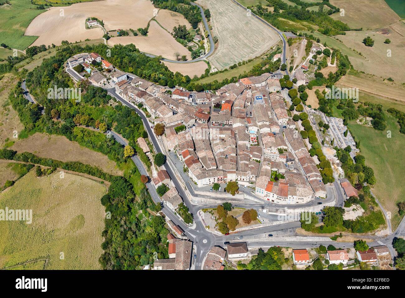 France Tarn Castelnau de Montmiral étiqueté Les Plus Beaux Villages de France (Les Plus Beaux Villages de France) la Banque D'Images