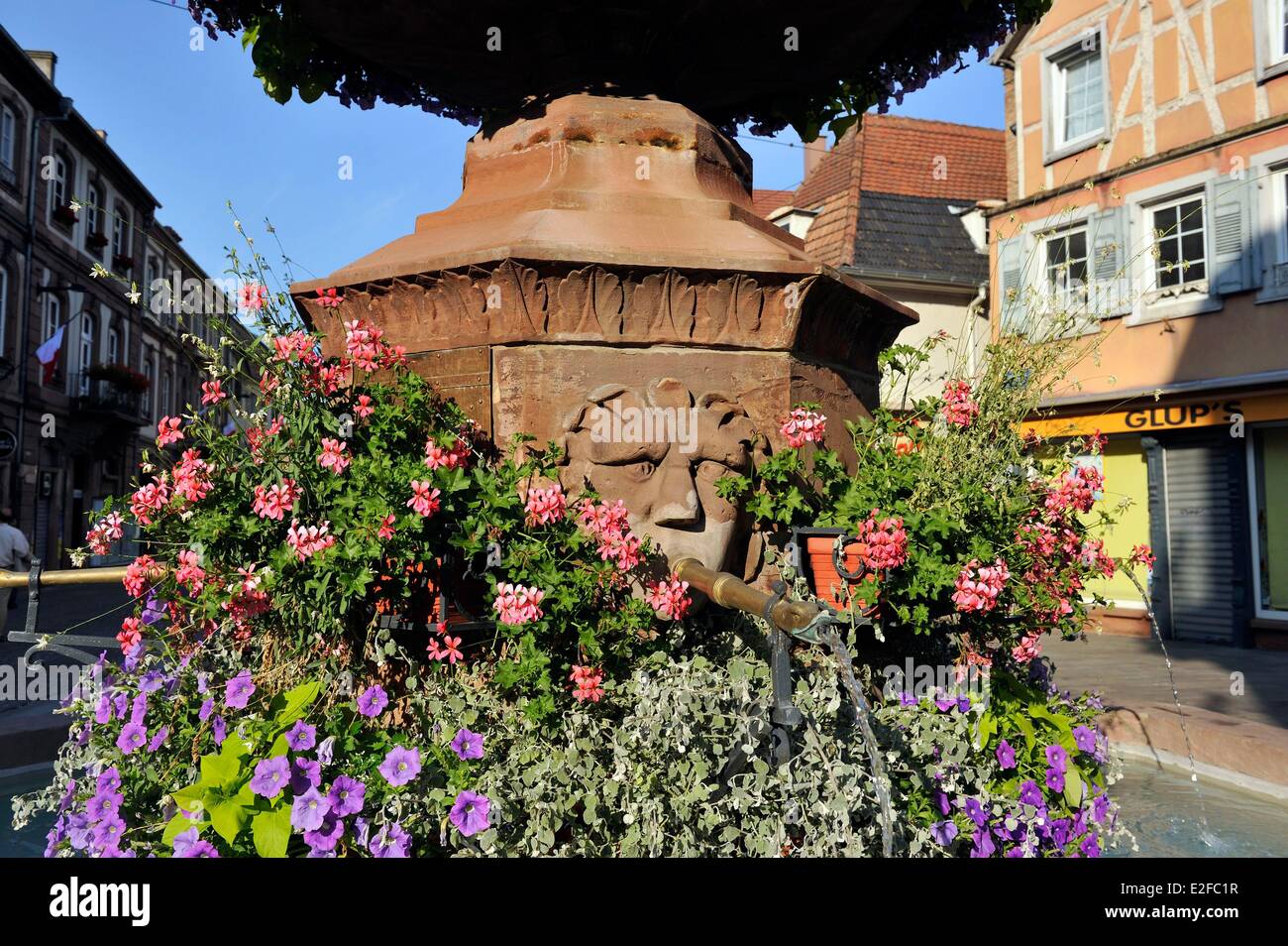 La France, Bas Rhin, Haguenau, Grand' Rue Banque D'Images