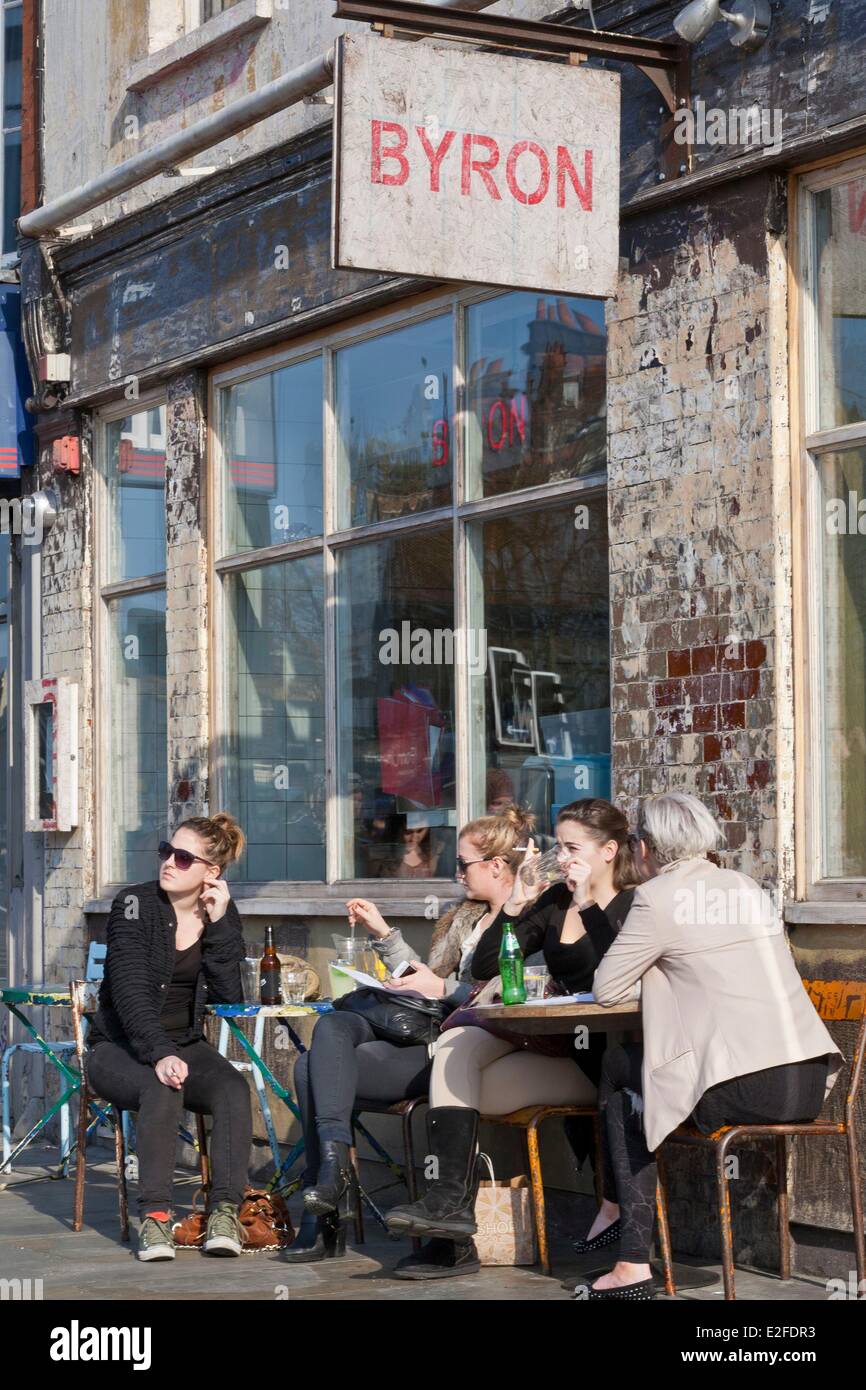 Royaume-uni, Londres, Islington Upper street, Byron restaurant Burger Banque D'Images