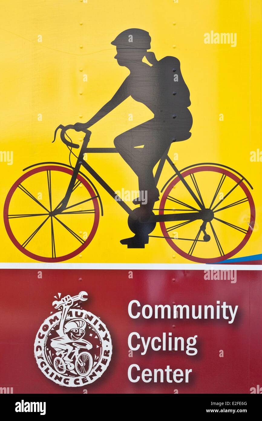 United States Oregon Portland Community Centre de Cyclisme une association fondée en 1994 pour le développement et la promotion de Banque D'Images