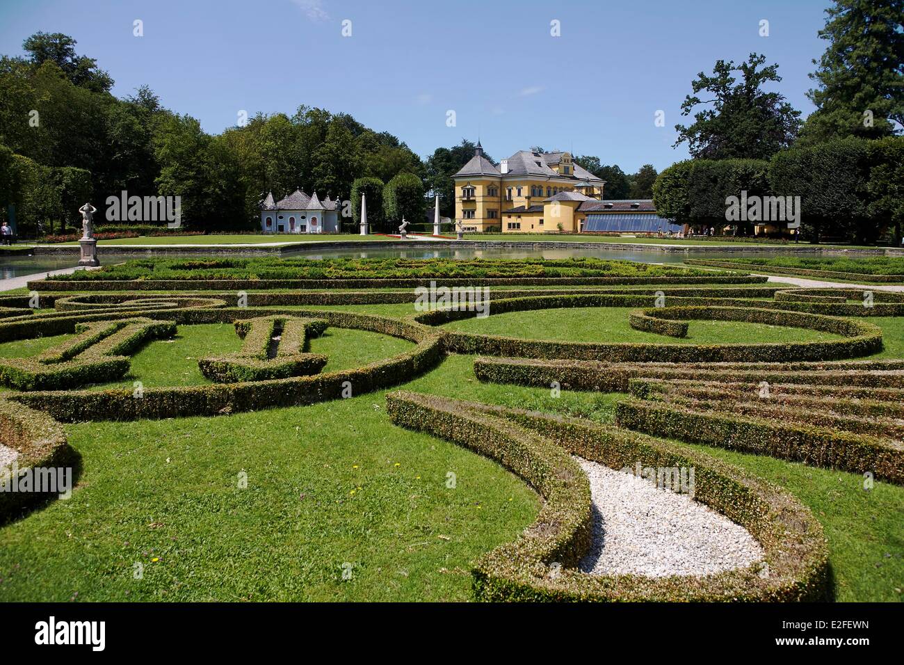 L'Autriche, Pays de Salzbourg, jardin d'Hellbrunn Palais Hellbrunn (Schloss) Banque D'Images