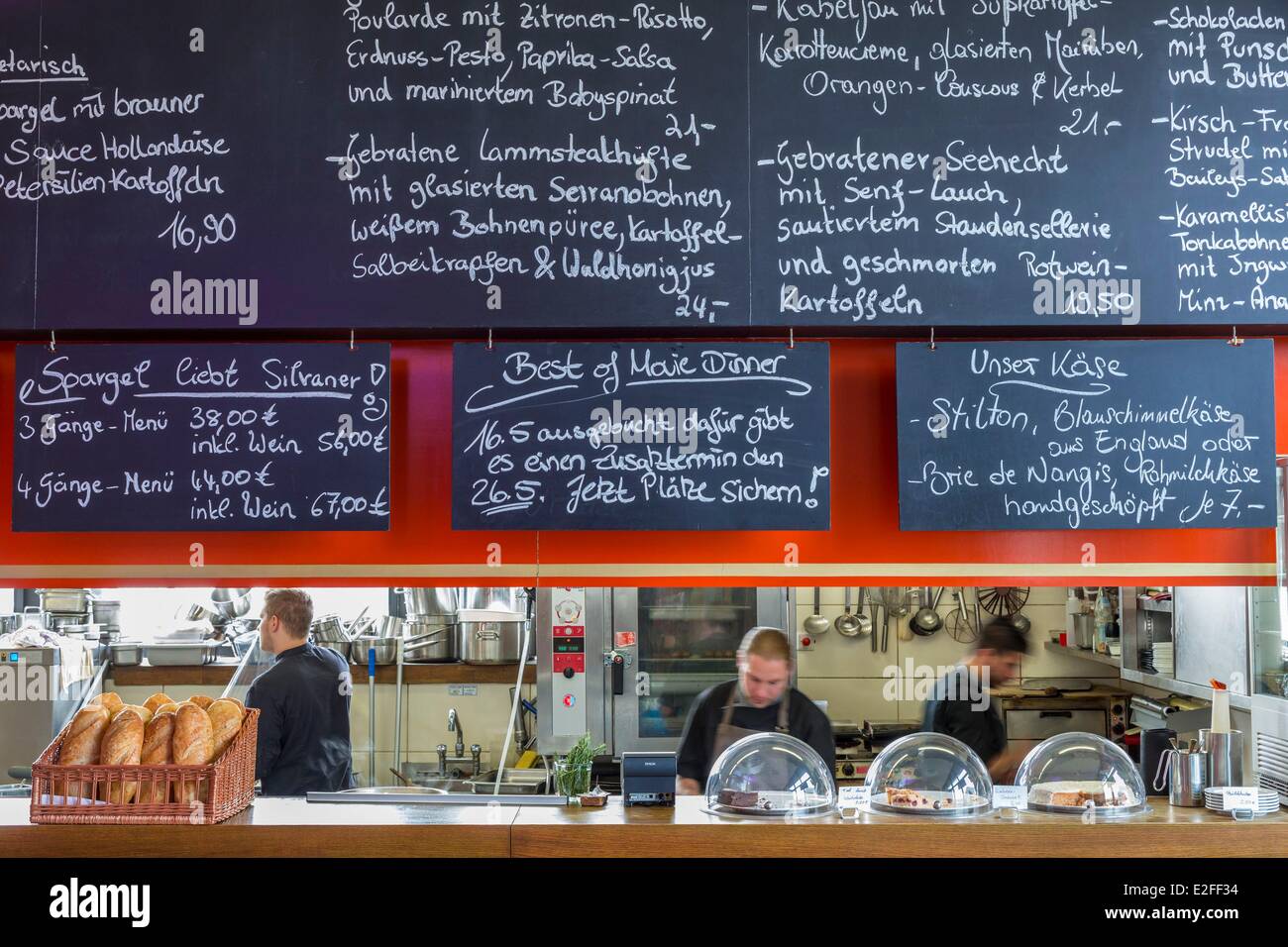 Allemagne, Hambourg, Deichtorhallen, filet d'âme restaurant Banque D'Images