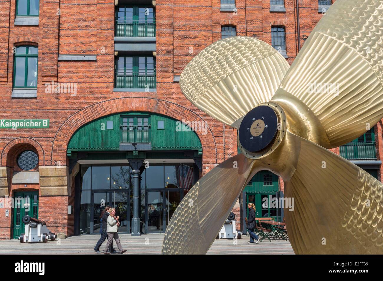 Allemagne Hambourg HafenCity Maritime Museum International Maritime musée installé depuis 2007 dans l'entrepôt le plus ancien au port Banque D'Images
