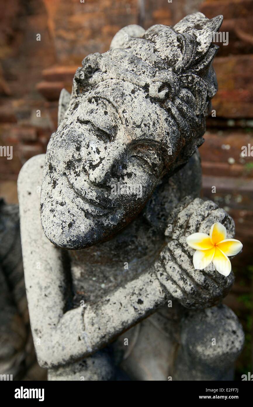 L'INDONÉSIE, Bali, Batubulan, sculptures en pierre de temples Banque D'Images