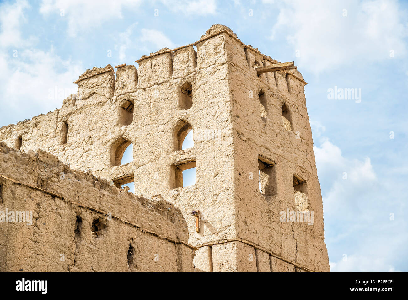 Image de l'architecture d'argile dans Birkat al mud en Oman Banque D'Images