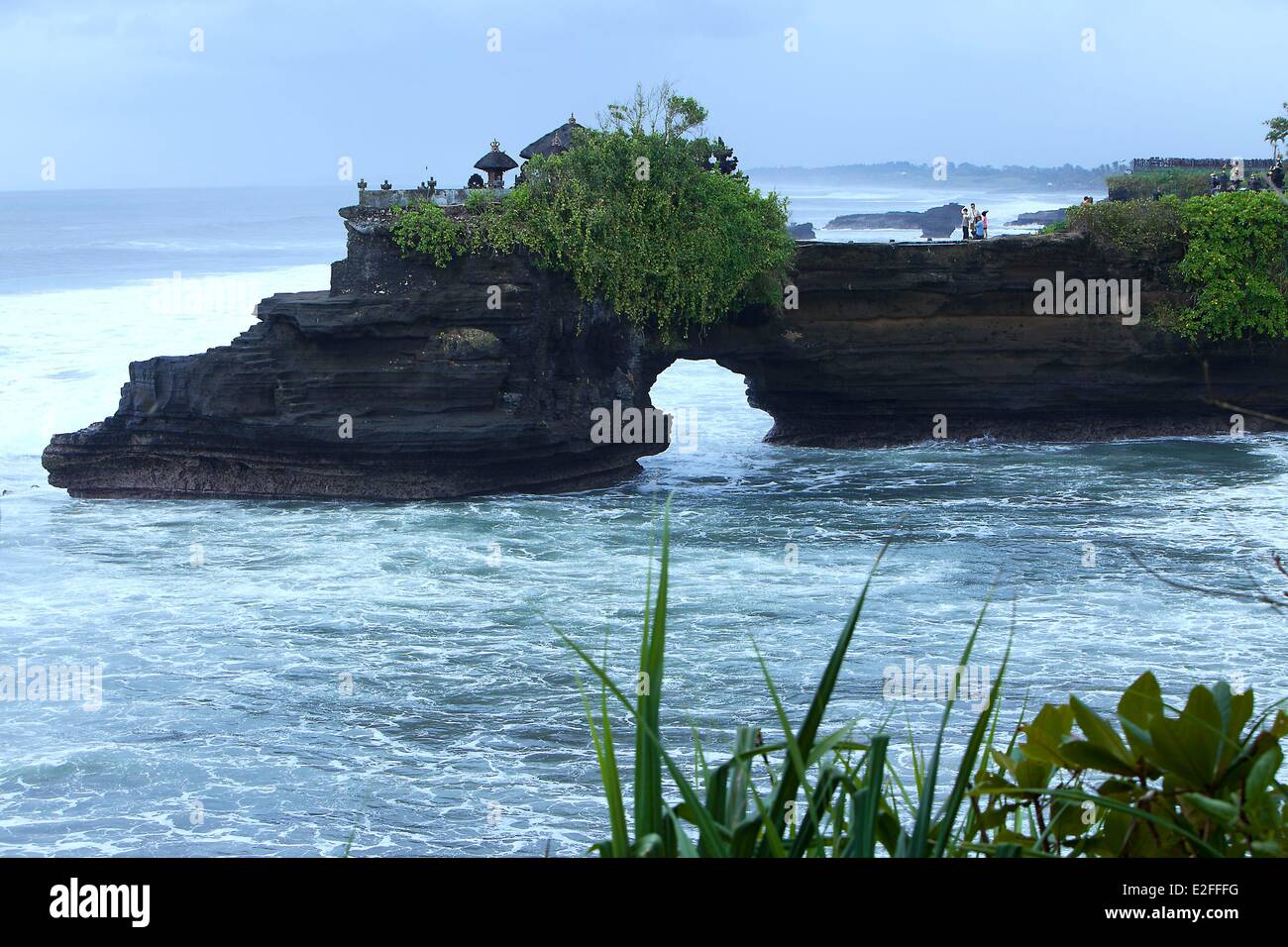 L'INDONÉSIE, Bali, Pura Tanah Lot Temple Banque D'Images