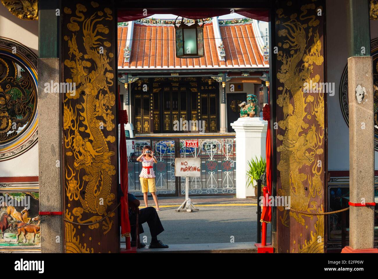 L'État de Melaka Malaysia Melaka (Malacca) ville historique inscrite au Patrimoine Mondial de l'UNESCO Kuil Temple Cheng Hoon Teng Banque D'Images