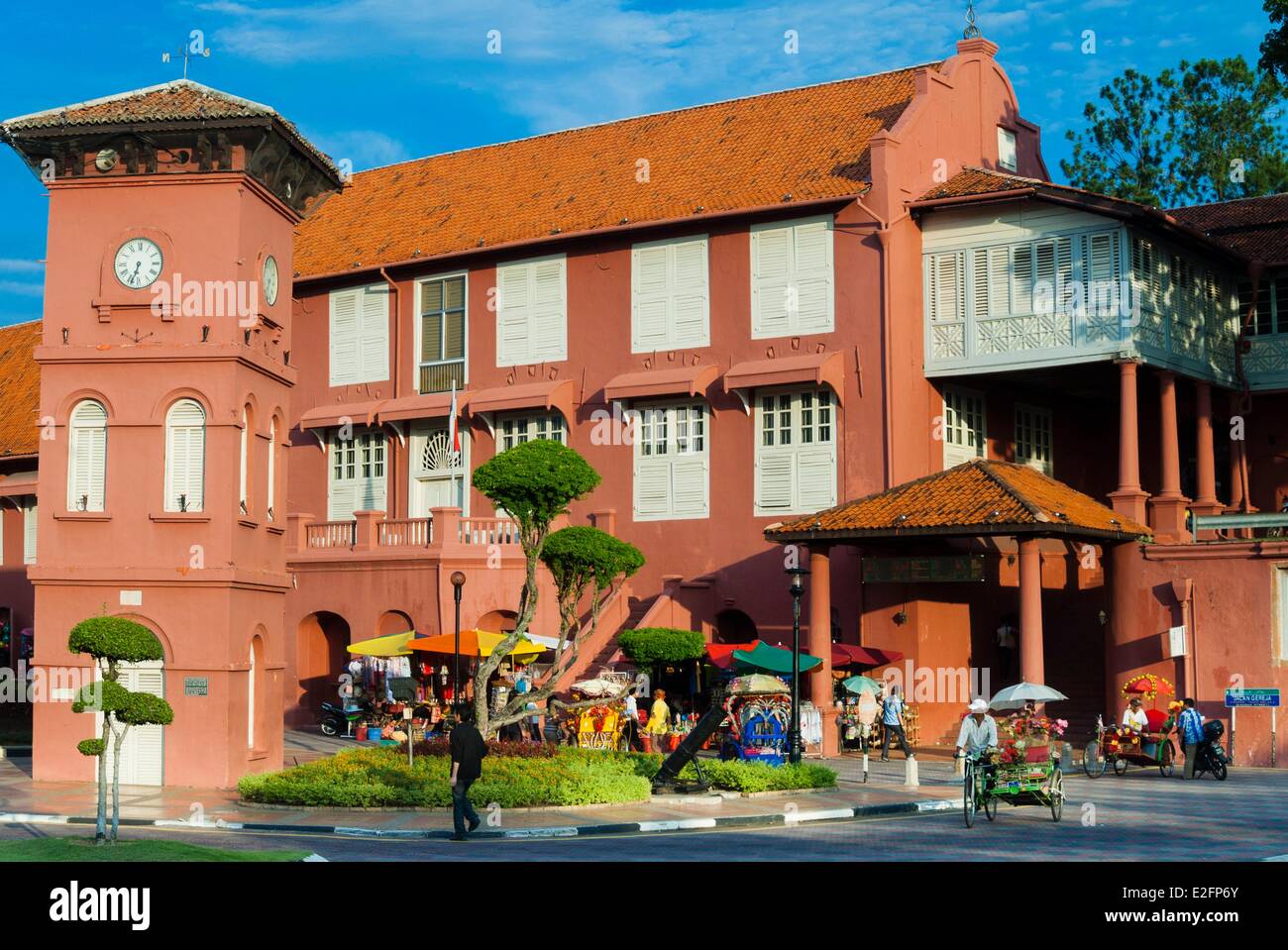 L'État de Melaka Malaysia Melaka (Malacca) ville historique inscrite au Patrimoine Mondial de l'UNESCO Town Square Banque D'Images