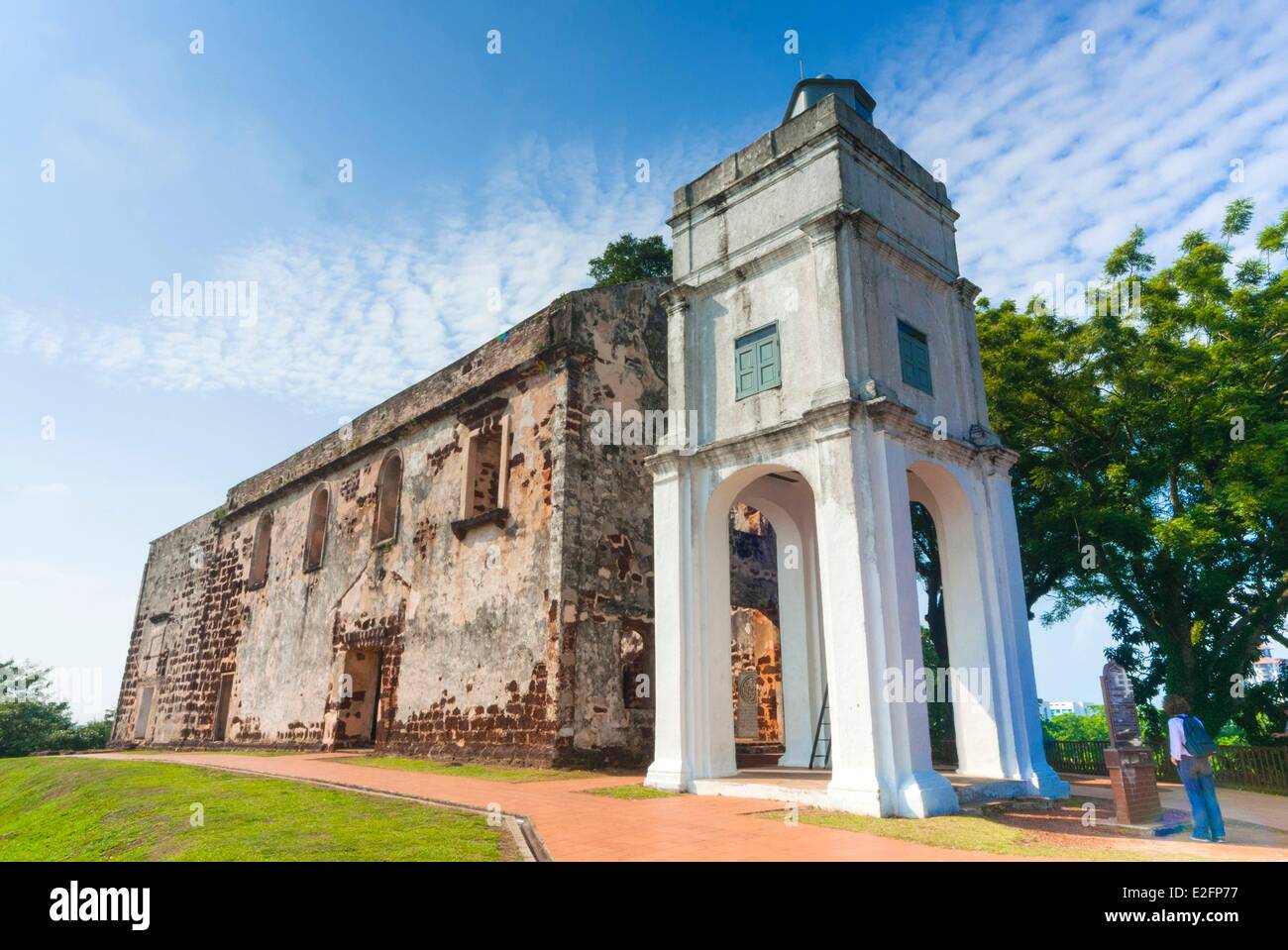 L'État de Melaka Malaysia Melaka (Malacca) ville historique inscrite au Patrimoine Mondial de l'UNESCO Ruines de Saint Pauls Church Banque D'Images