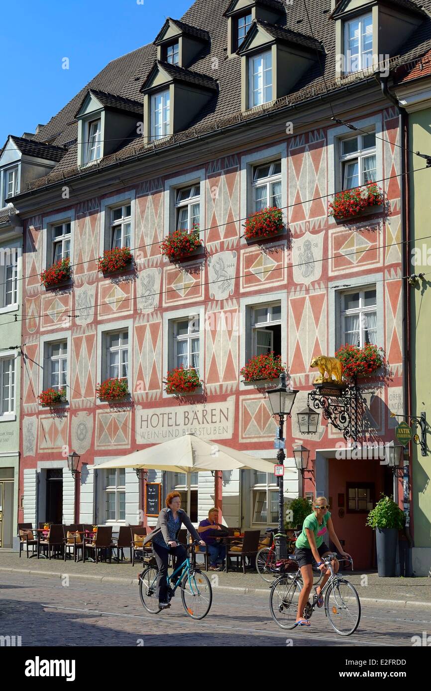 Allemagne Baden Wurtemberg Freiburg im Breisgau Zum Roten BΣren le plus vieux restaurant de l'hôtel de l'Allemagne toujours en activité Banque D'Images