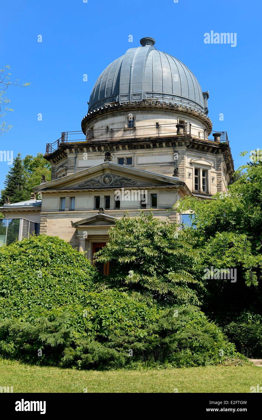 France Bas Rhin Strasbourg Quartier Neustadt datant de la période allemande l'Observatoire (1877) Banque D'Images