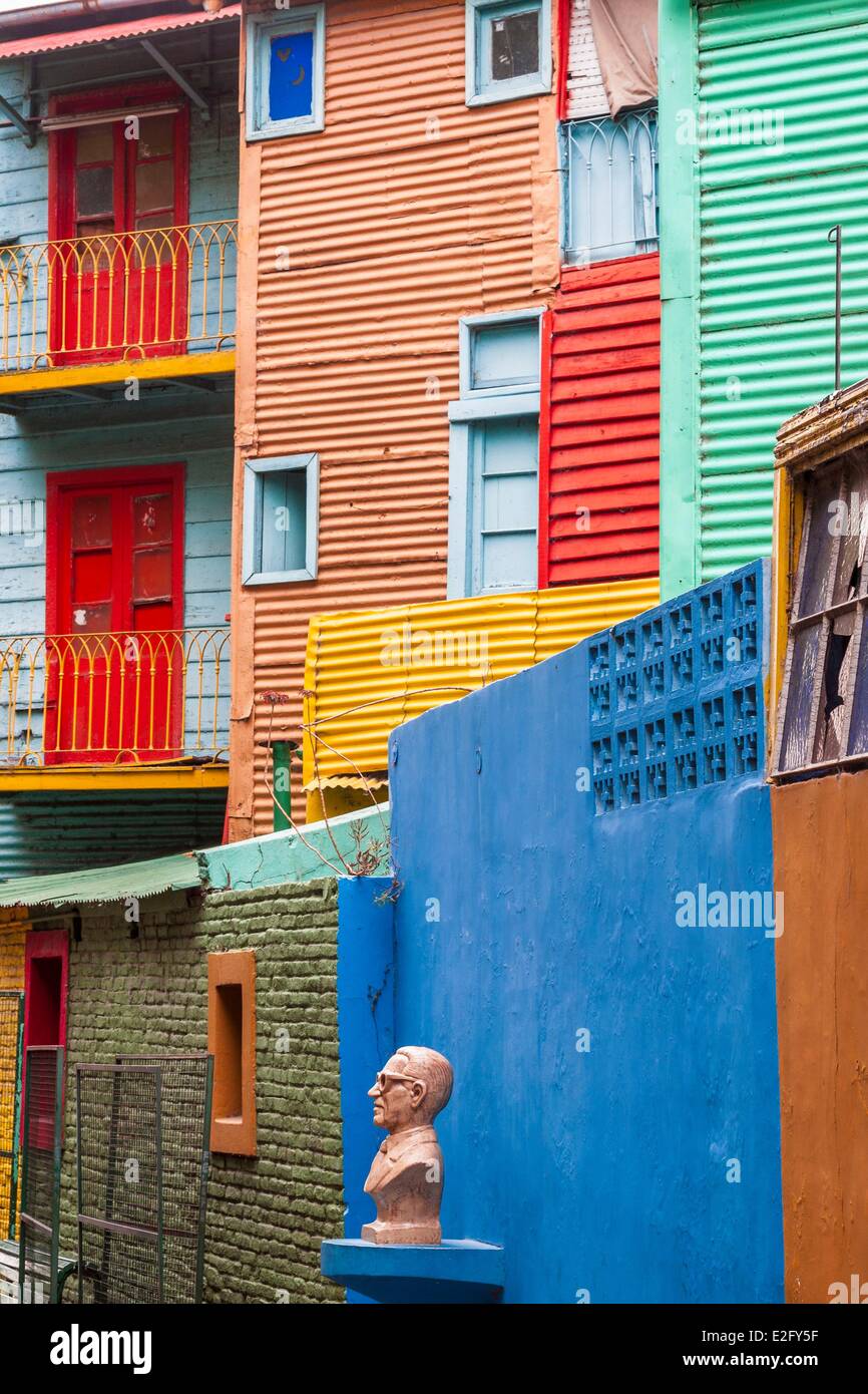Argentine Buenos Aires La Boca et populaires de district district célèbre pour ses façades colorées depuis les années 1920 Banque D'Images