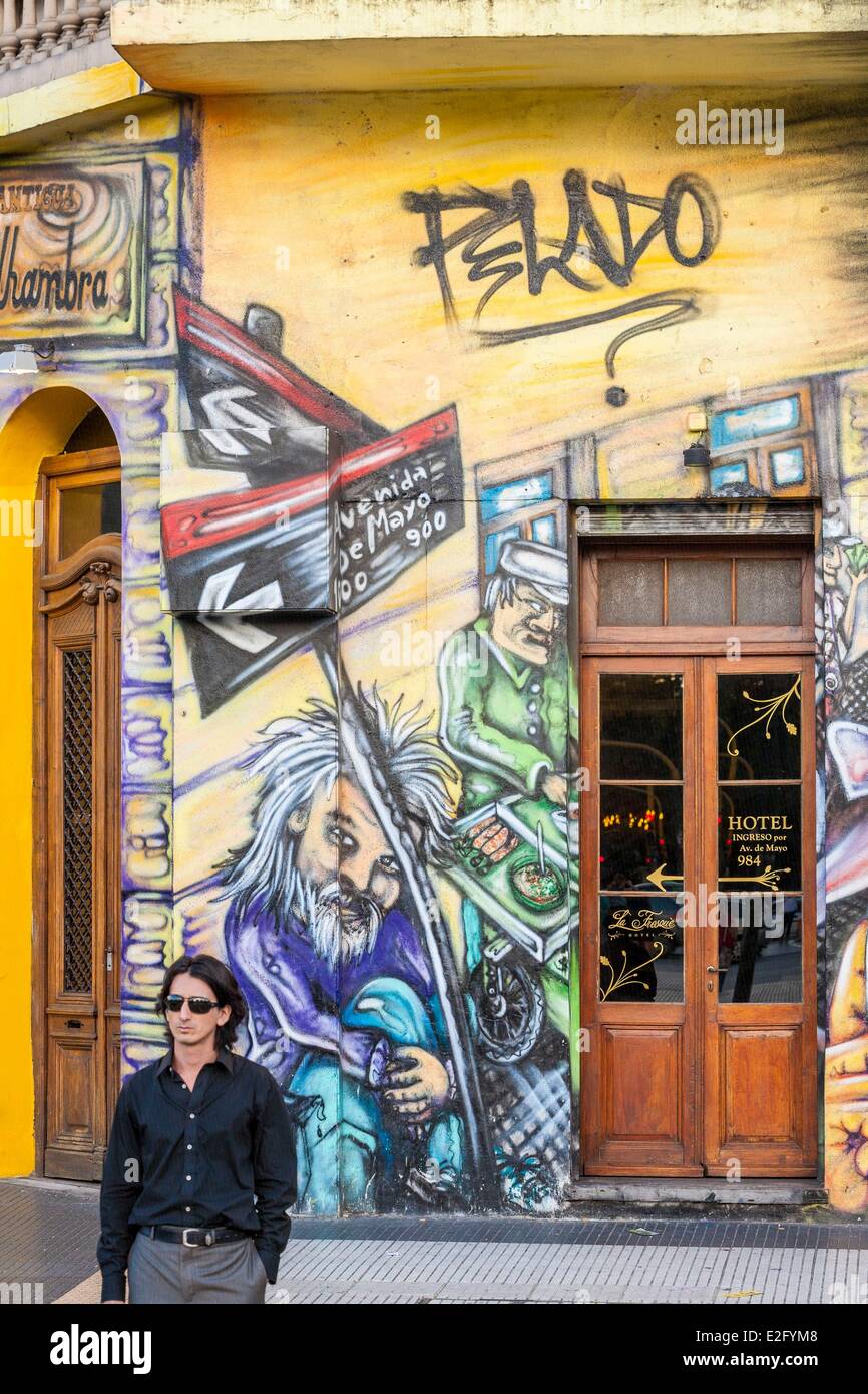 Argentine Buenos Aires graffiti Banque D'Images