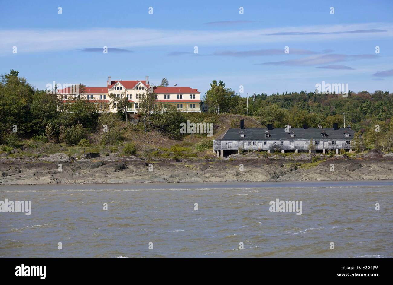 Canada province de Québec région de Chaudière-Appalaches L'Isle-aux-Grues La Grosse Île de l'archipel la station de quarantaine de 1832 Banque D'Images