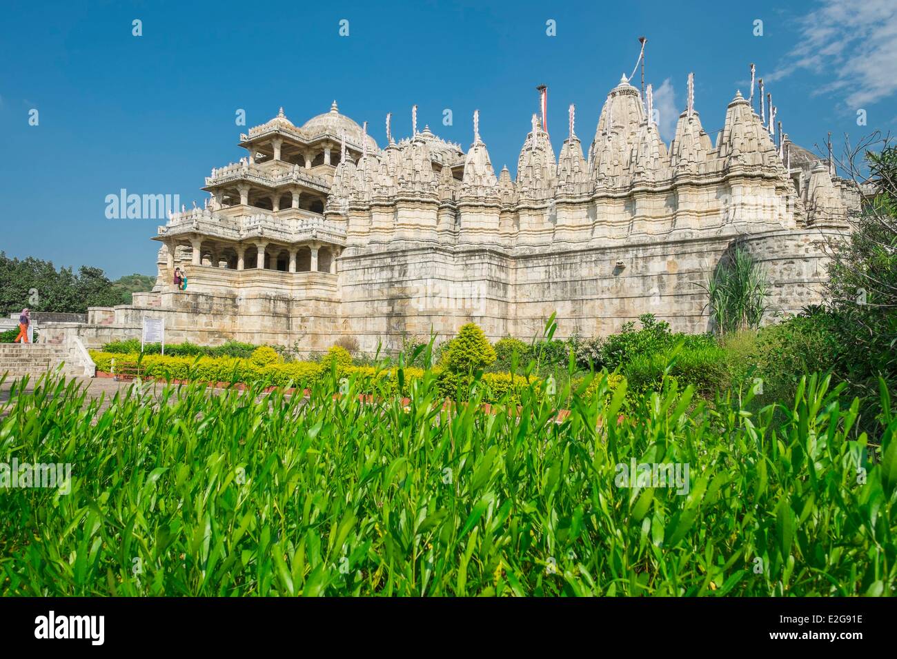 Inde Rajasthan Ranakpur Adinath Jain temple construit au 15ème siècle au coeur de l'Aravalli Banque D'Images
