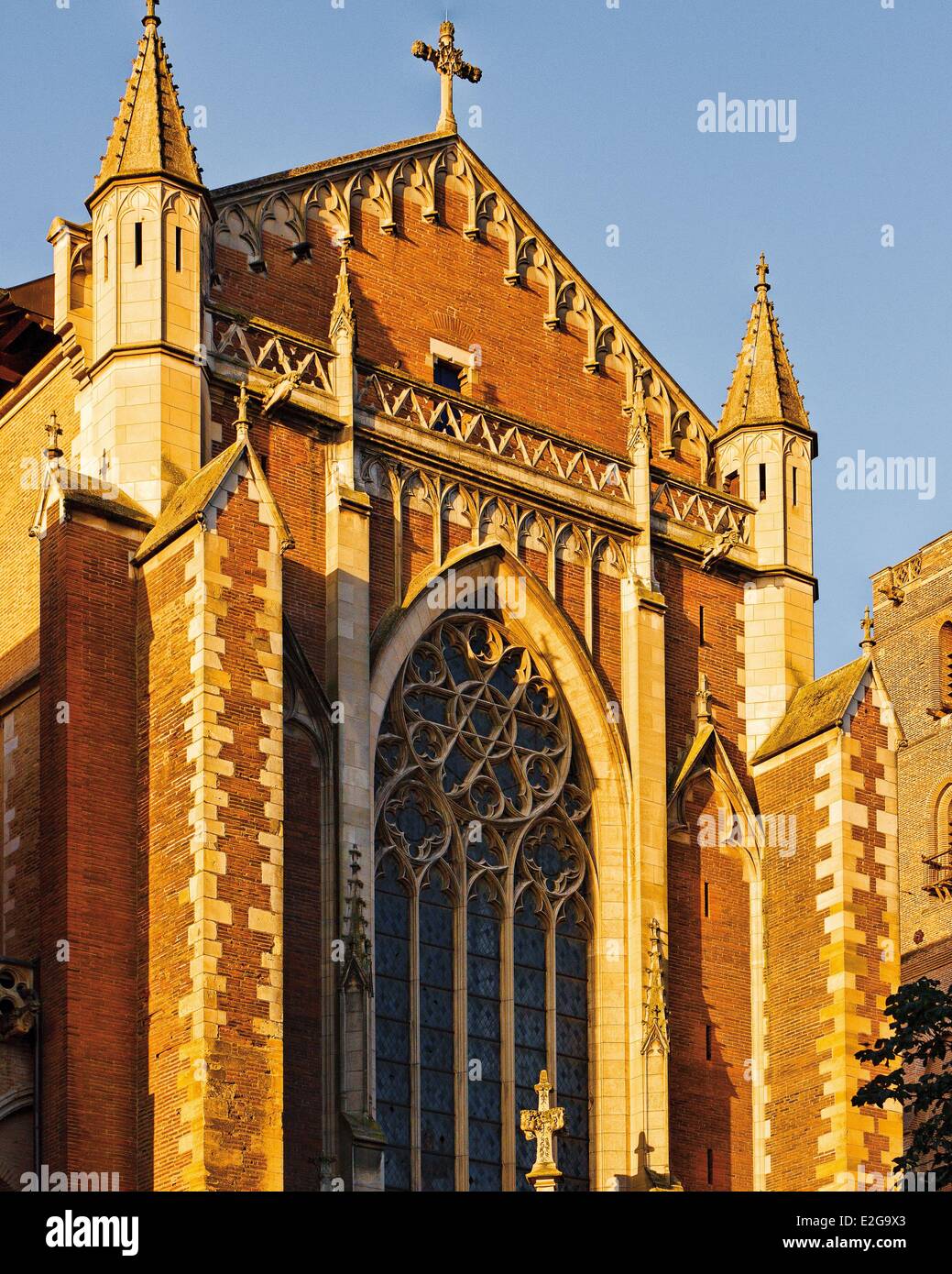 France Haute Garonne Toulouse Saint Etienne vue sur la cathédrale de la façade latérale de la cathédrale Banque D'Images