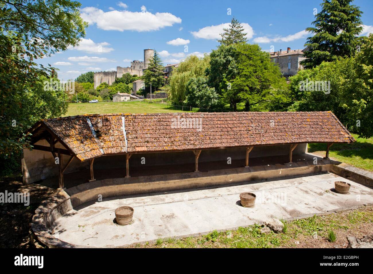France Gironde Rauzan le lavoir Banque D'Images