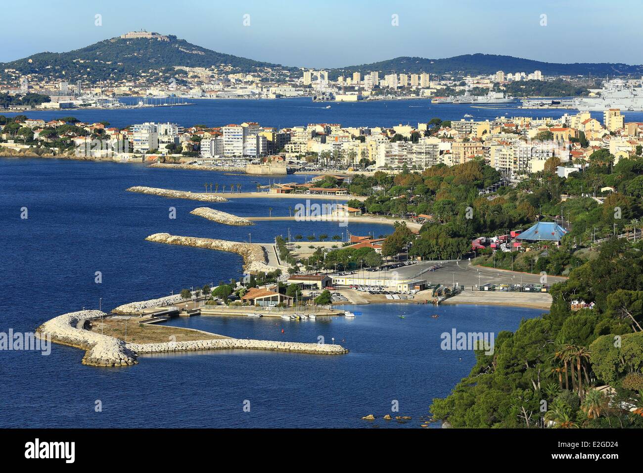 France Var Toulon Le Mourillon plages district Photo Stock Alamy