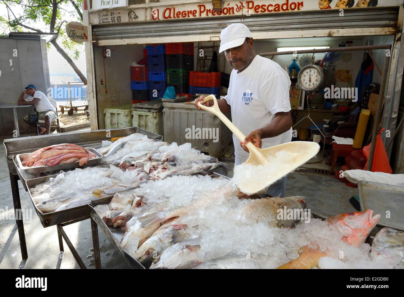 Panama Panama Ville Santa Ana quartier Marché aux poissons (Mercado de mariscos) Banque D'Images