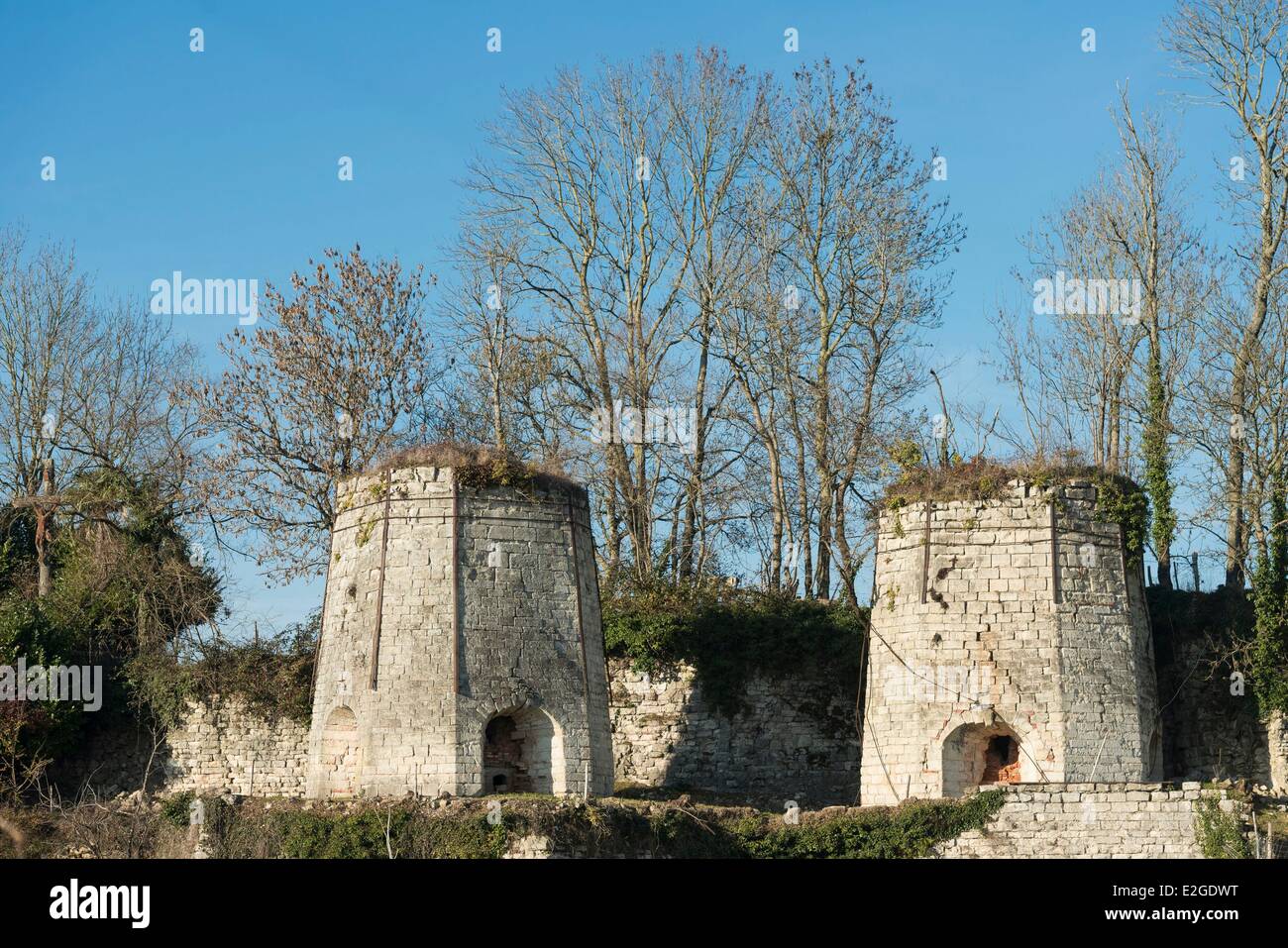 France Vendee Foussais Payre les fours à chaux de Port Bourgenay Banque D'Images