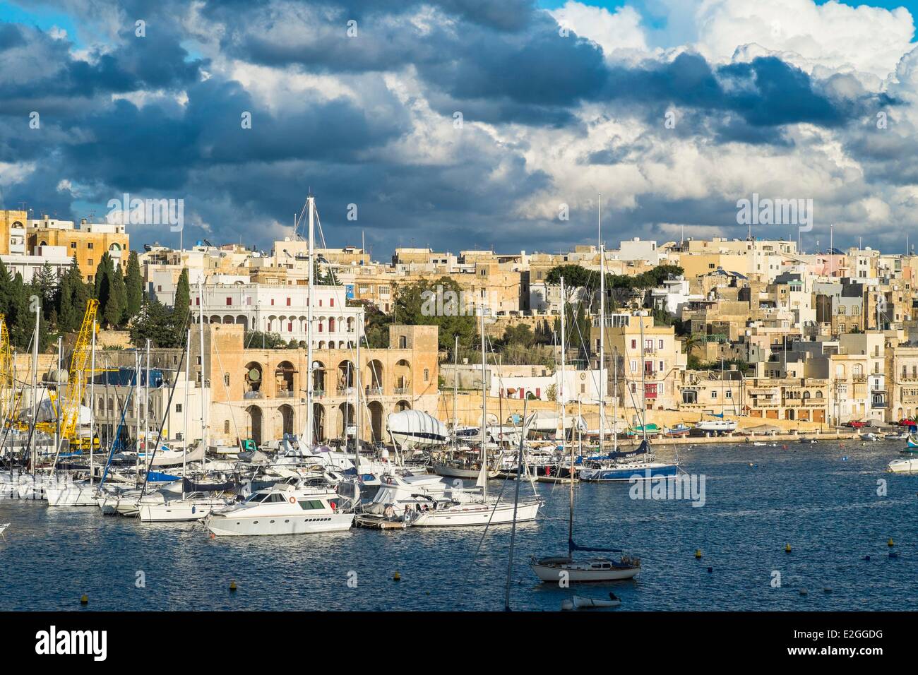 République de Malte Malta Kalkara creek Banque D'Images