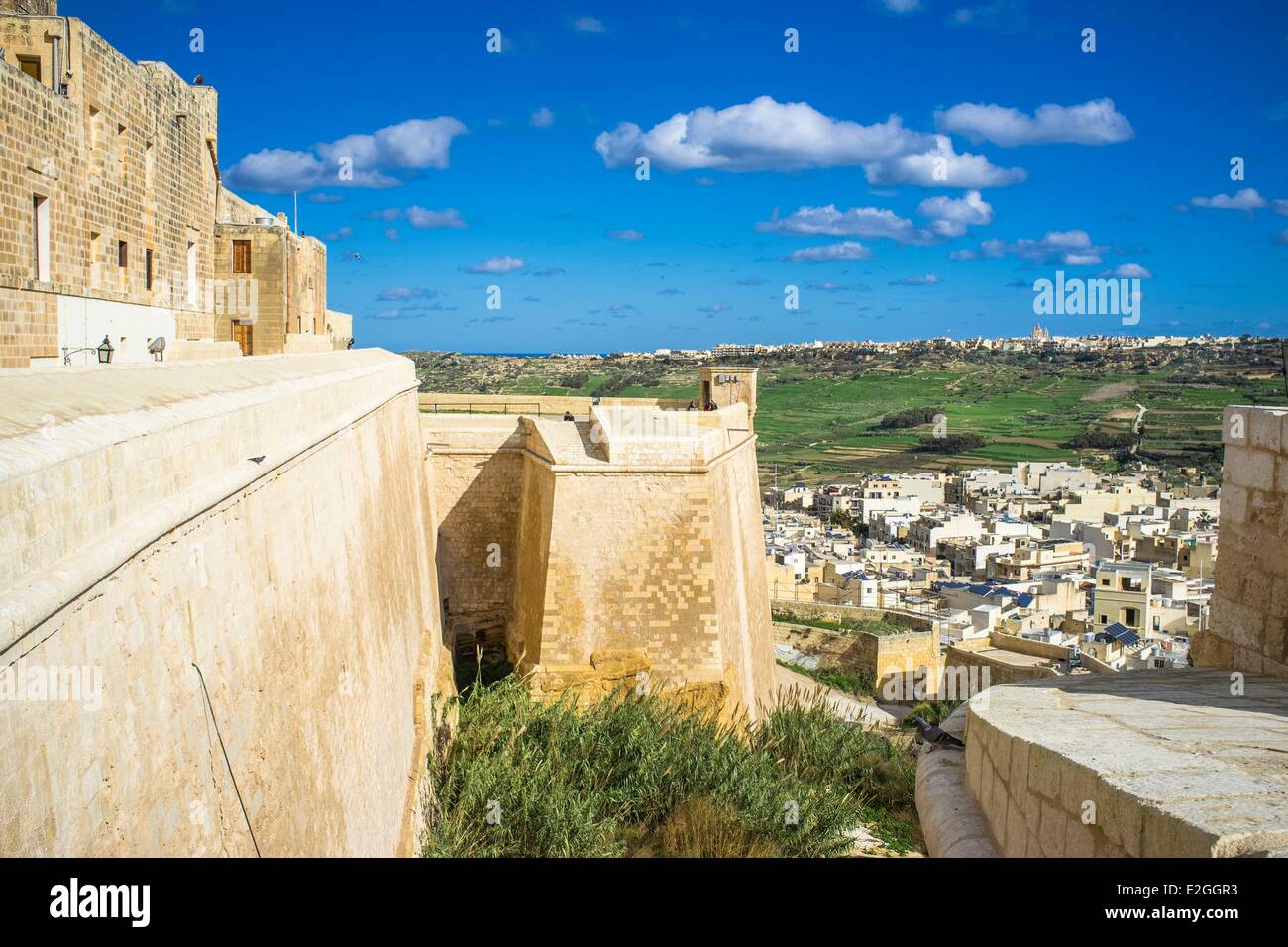 Malte Gozo island Victoria (Rabat) citadelle Banque D'Images