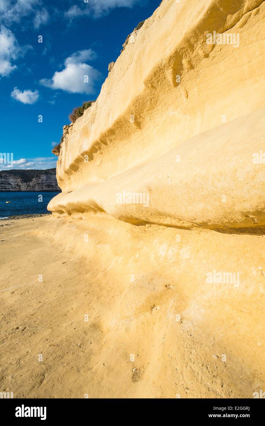 L'île de Malte Gozo Xlendi Xlendi bay Banque D'Images