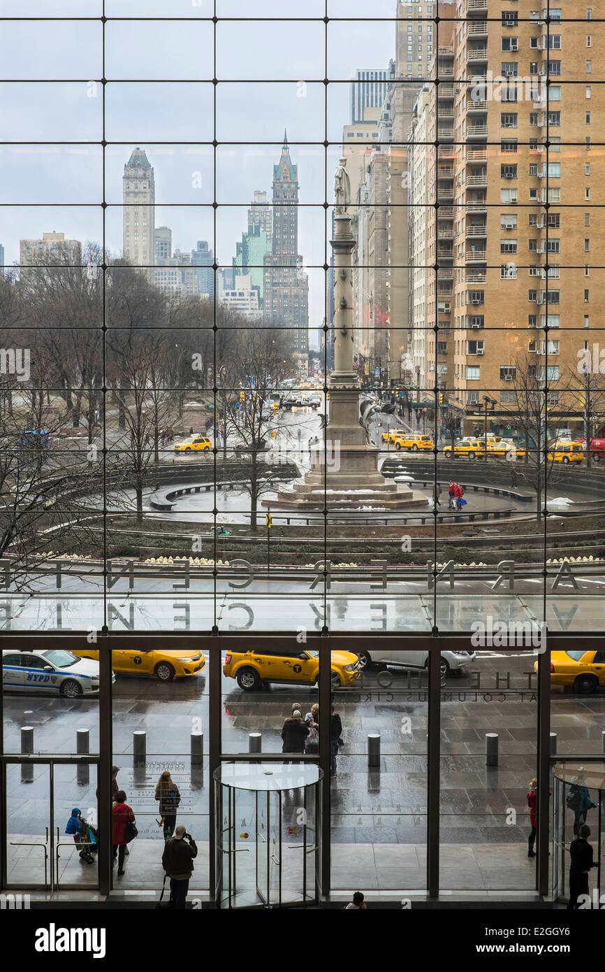 États-unis New York Manhattan Theatre district Colombus Circle vu shopping mall Time Warner Center Banque D'Images