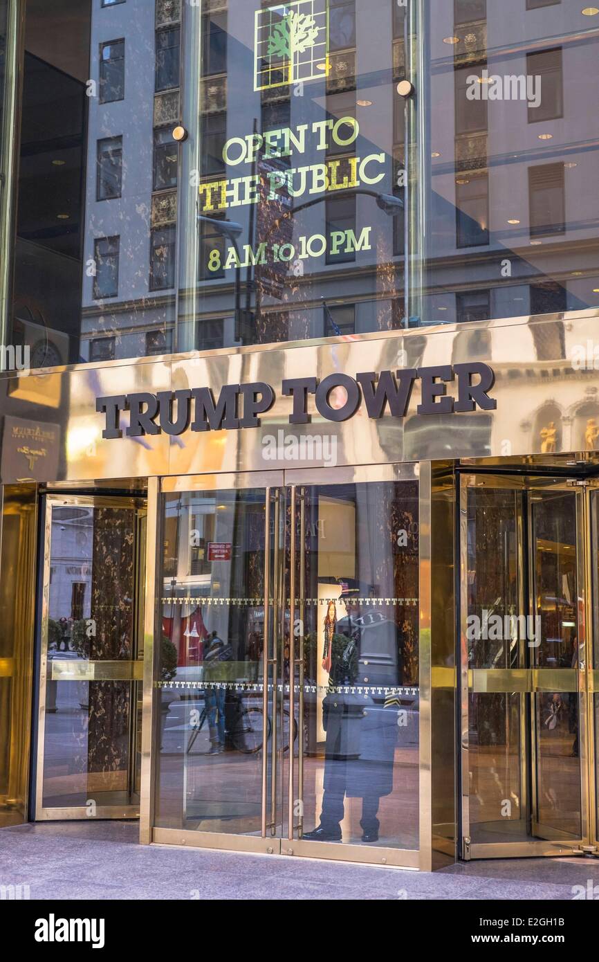 États-unis New York Manhattan Midtown Trump Tower sur la 5e avenue Banque D'Images