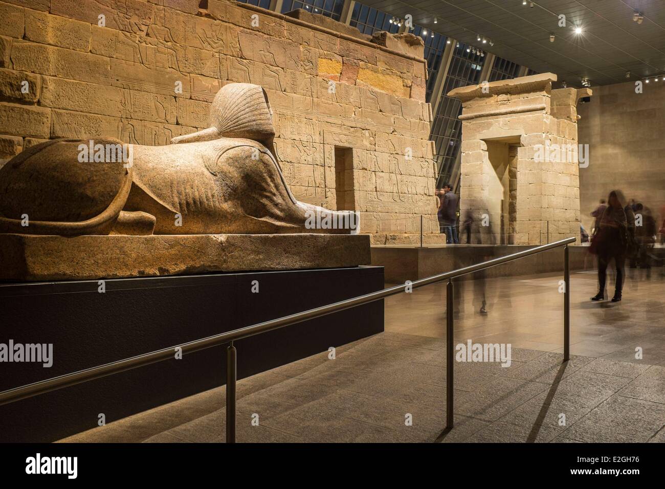 États-unis New York Manhattan East Side Metropolitan Museum of Art (MET) temple de Dendur Banque D'Images