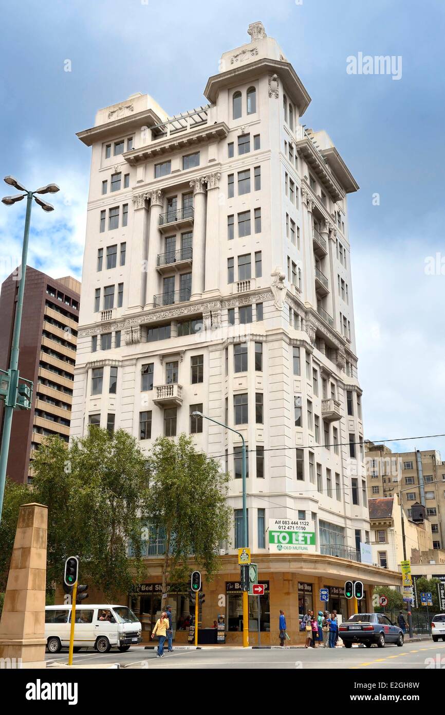 Le quartier central des affaires de johannesburg Banque de