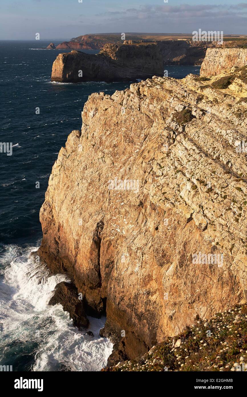 Algarve Portugal Sagres Cap St Vincent (Cabo Sao Vicente) Banque D'Images