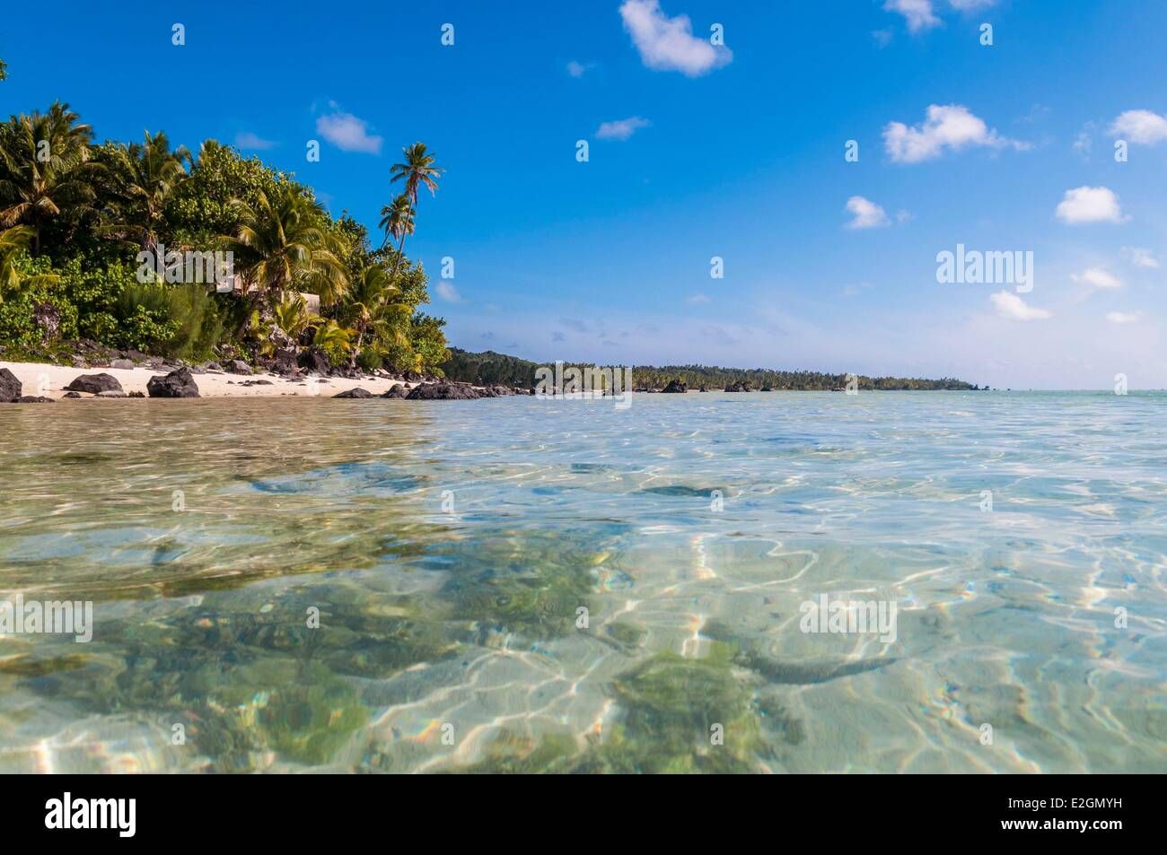 Îles Cook Aitutaki Island Pacific Resort étiqueté Smal Luxury Hotel of World Banque D'Images