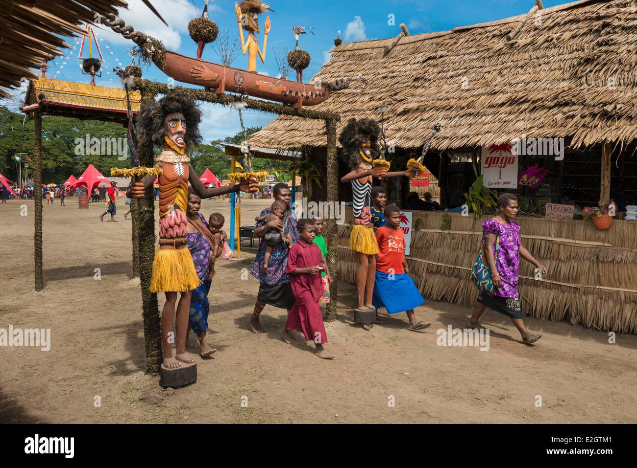 La Papouasie-Nouvelle-Guinée Archipel de Bismarck péninsule de Gazelle New Britain Island East New Britain Province Rabaul Tuherahera Festival Masque National Banque D'Images