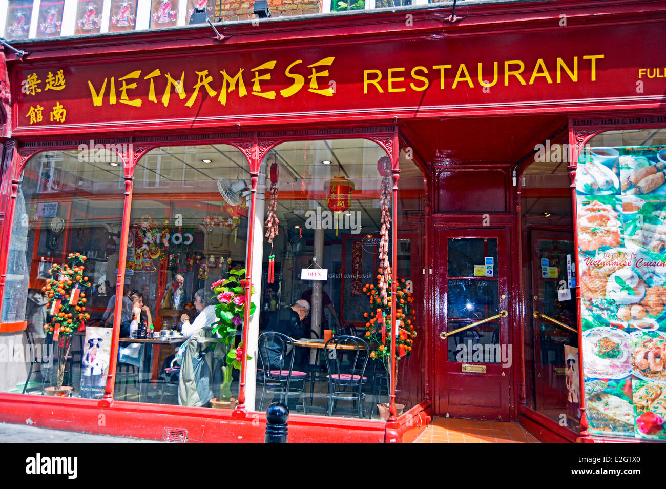 Restaurant vietnamien dans le quartier chinois, West End, City of Westminster, London, England, United Kingdom Banque D'Images