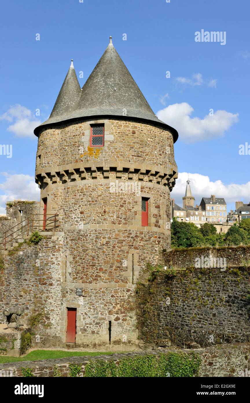 France Ille et Vilaine Fougeres castle Banque D'Images