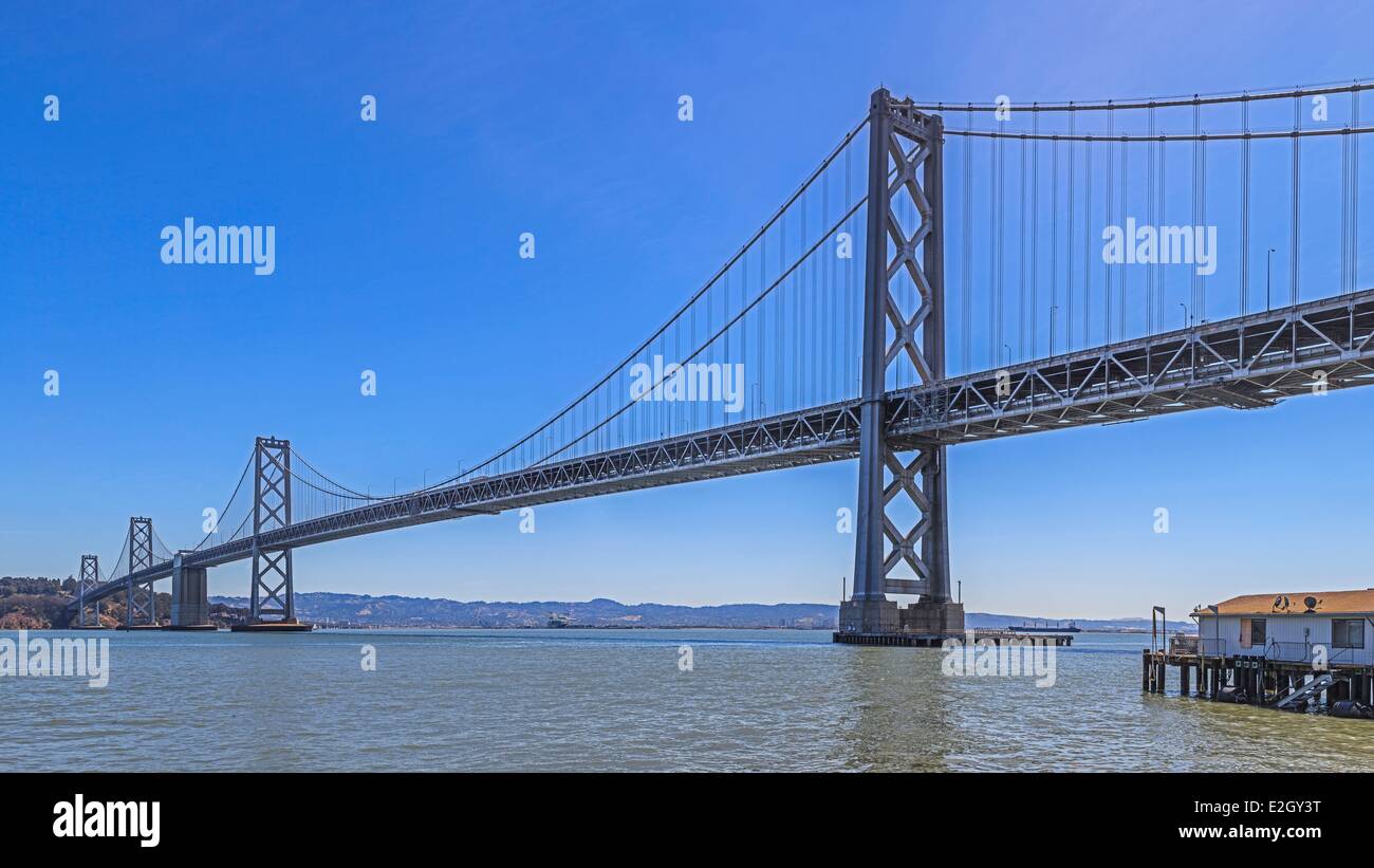 États-unis Californie San Francisco San Francisco Oakland Bay Bridge à San Francisco Bay Banque D'Images