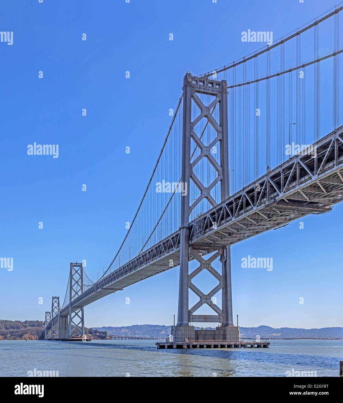 États-unis Californie San Francisco San Francisco Oakland Bay Bridge à San Francisco Bay Banque D'Images