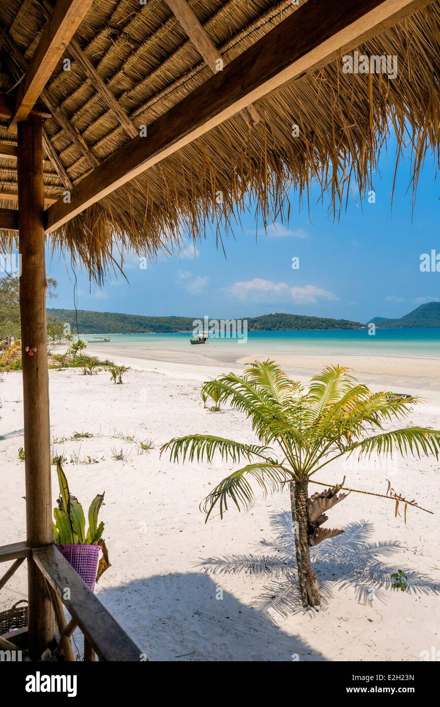 La côte Sud Cambodge Sihanoukville province Kompong chanson l'île de Koh Rong Samloem Saracen Bay Beach Banque D'Images