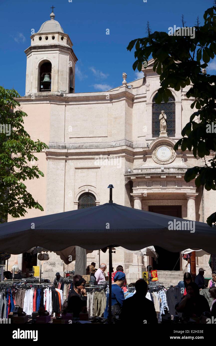 France Var Toulon marché Cours Lafayette Banque D'Images